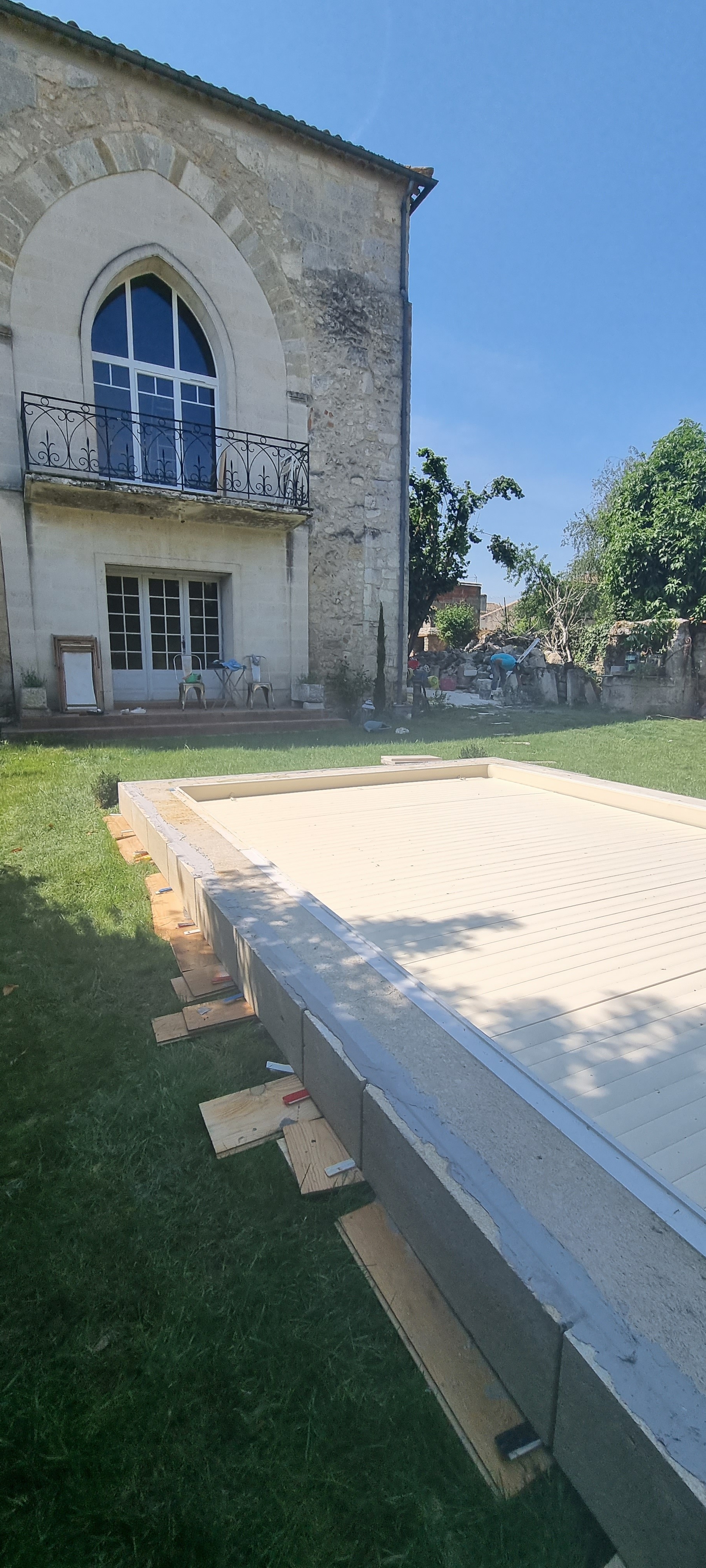 Finition parement pierre naturel/Travertin 
