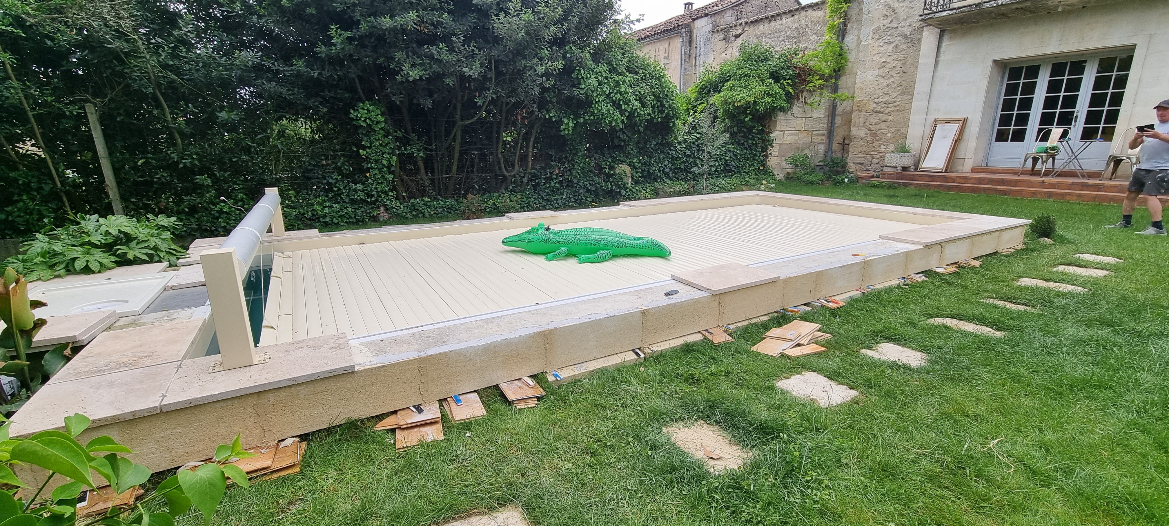 Finition parement pierre naturel/Travertin 