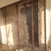Ouverture d'un mur de refend intérieur en moellon/pierre 65cmep 