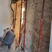 Ouverture d'un mur de refend intérieur en moellon/pierre 65cmep 