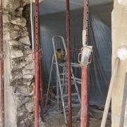 Ouverture d'un mur de refend intérieur en moellon/pierre 65cmep 