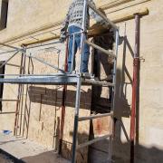 Ouverture mur pierre de taille en façade