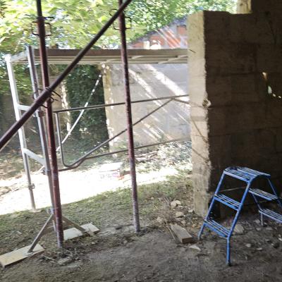 Changement pierre de Taille jambage d'une voute