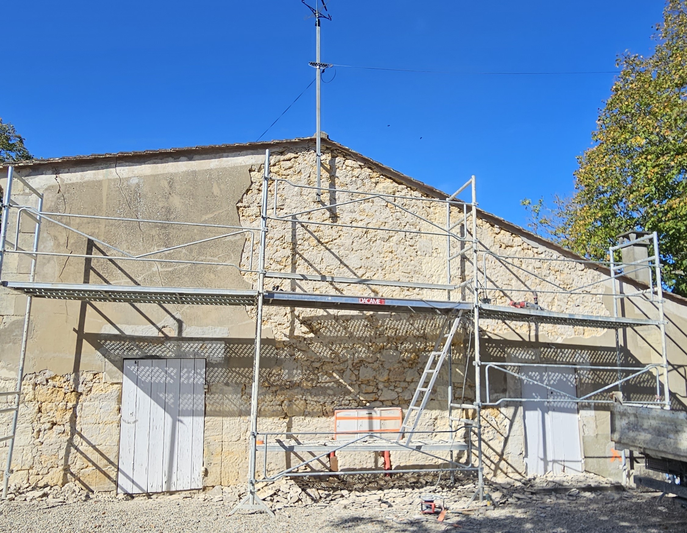 Rénovation façade St Emilion
