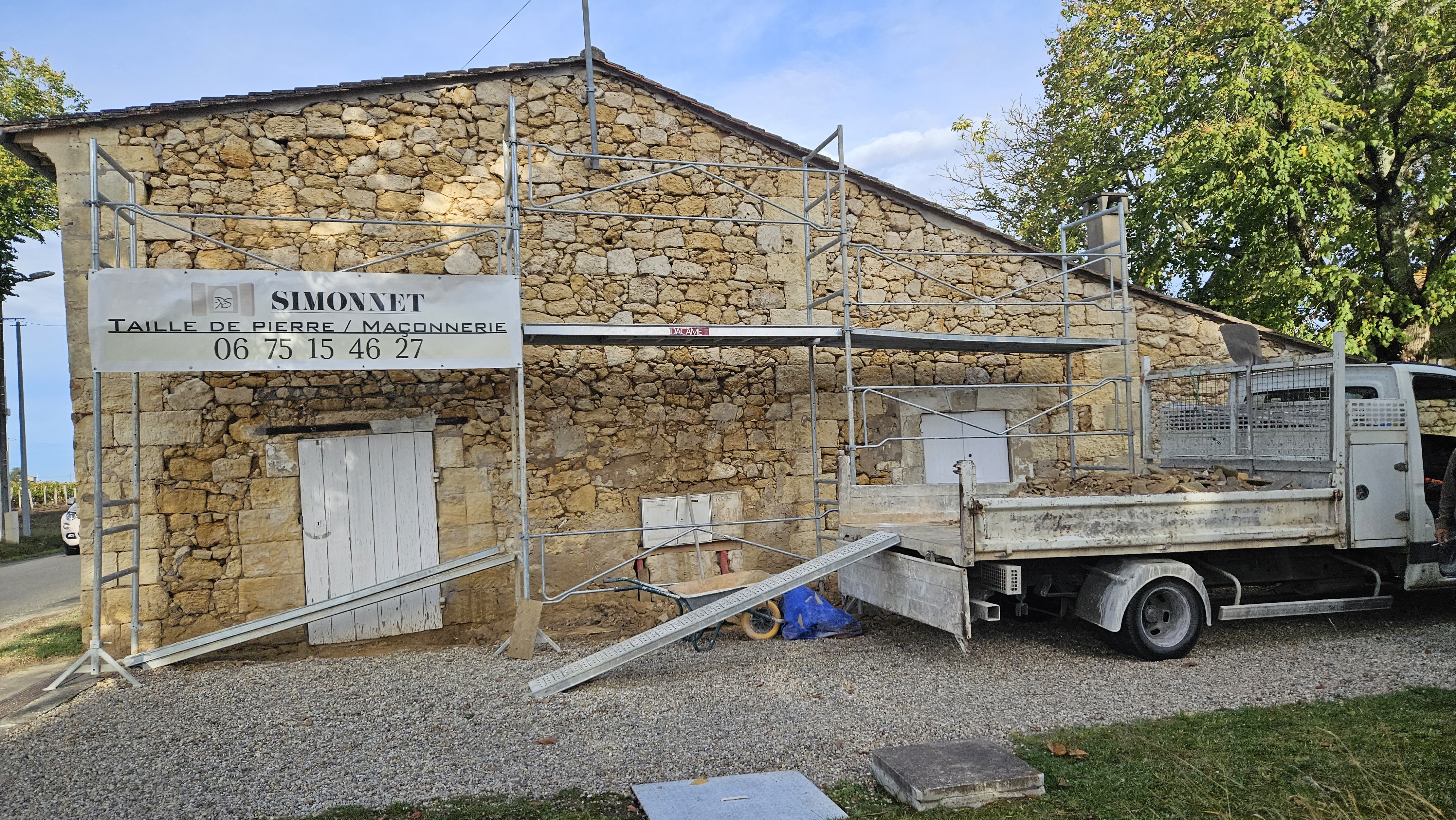 Rénovation façade St Emilion