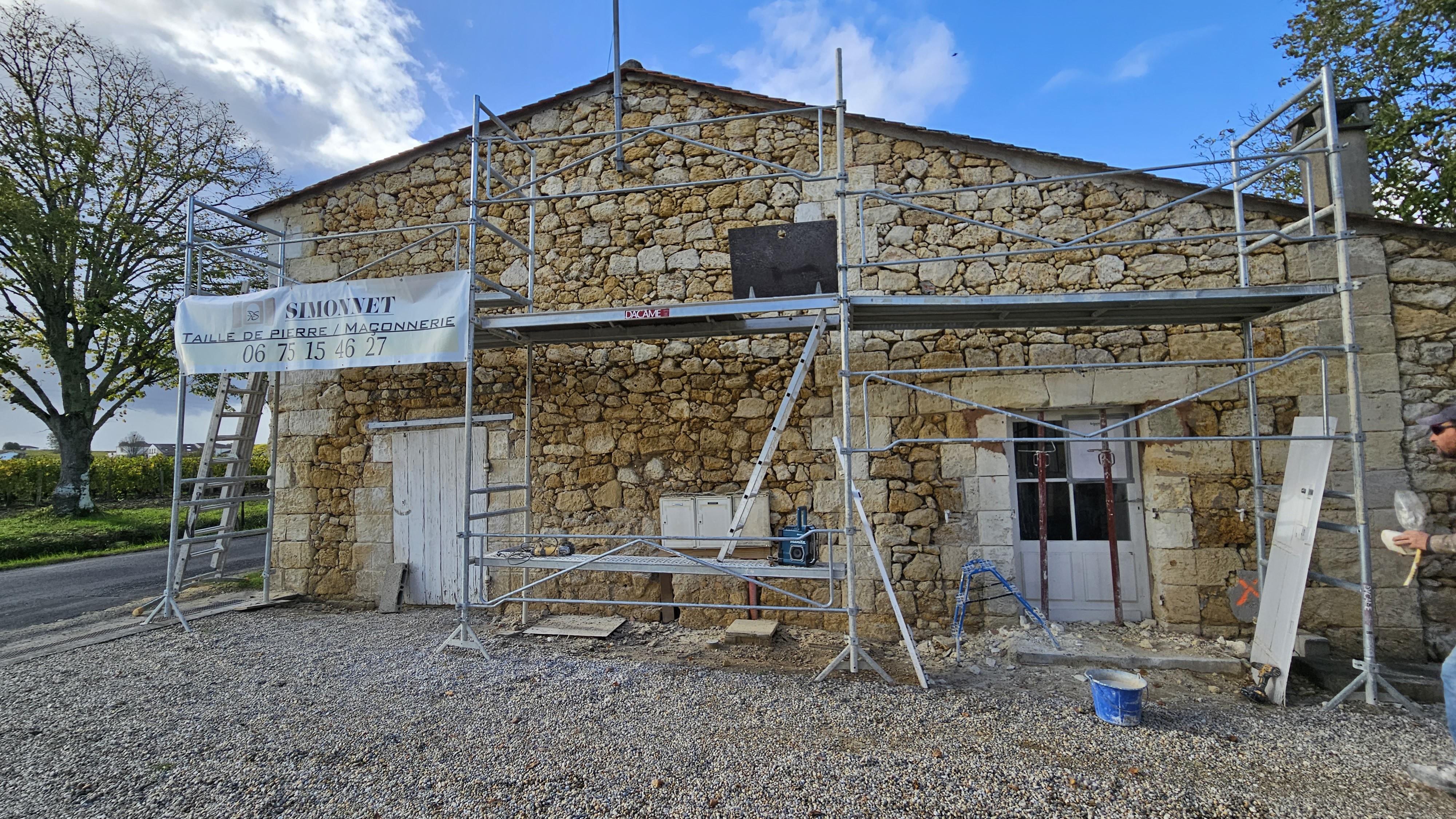 Rénovation façade St Emilion