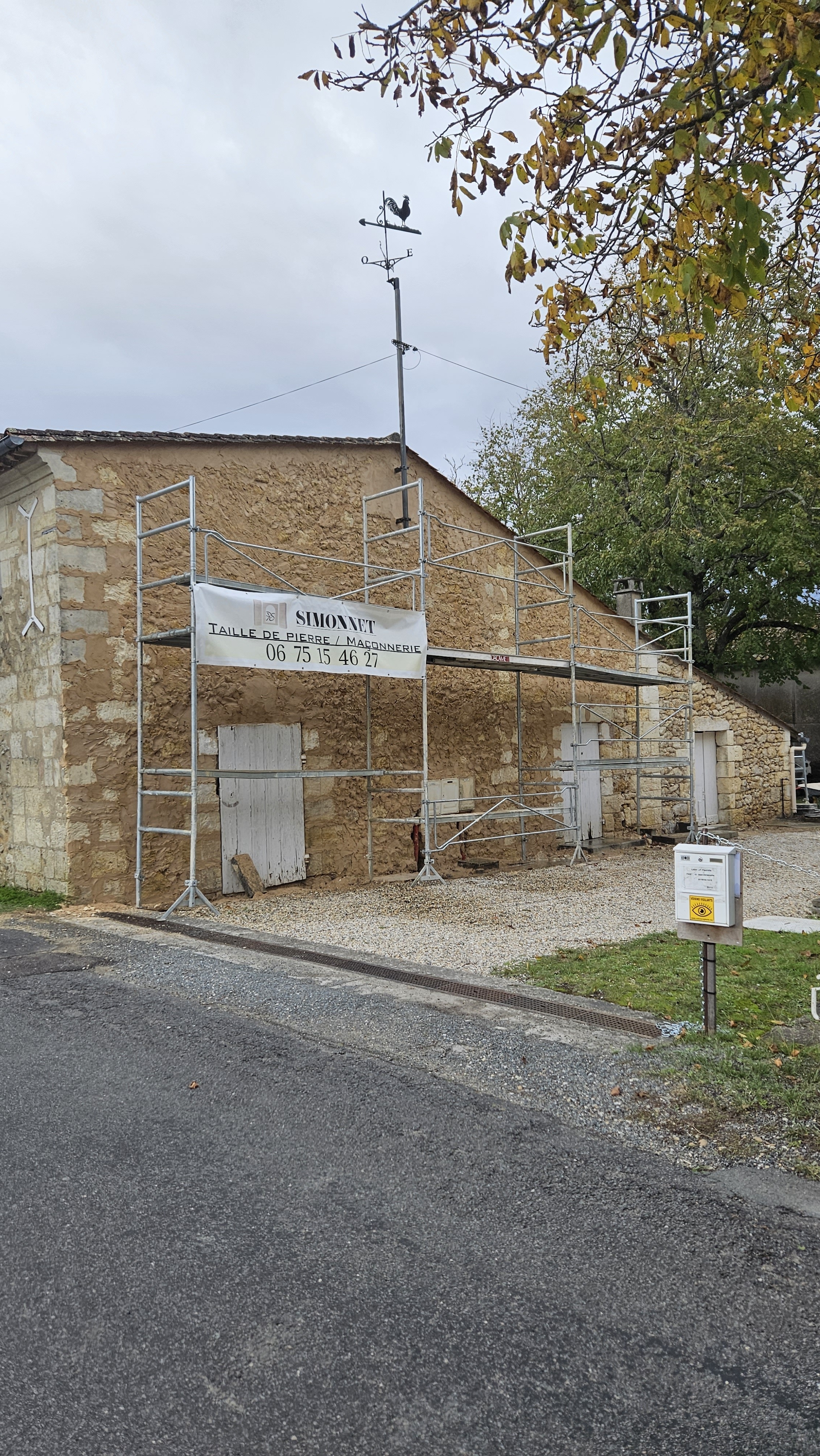 Rénovation façade St Emilion