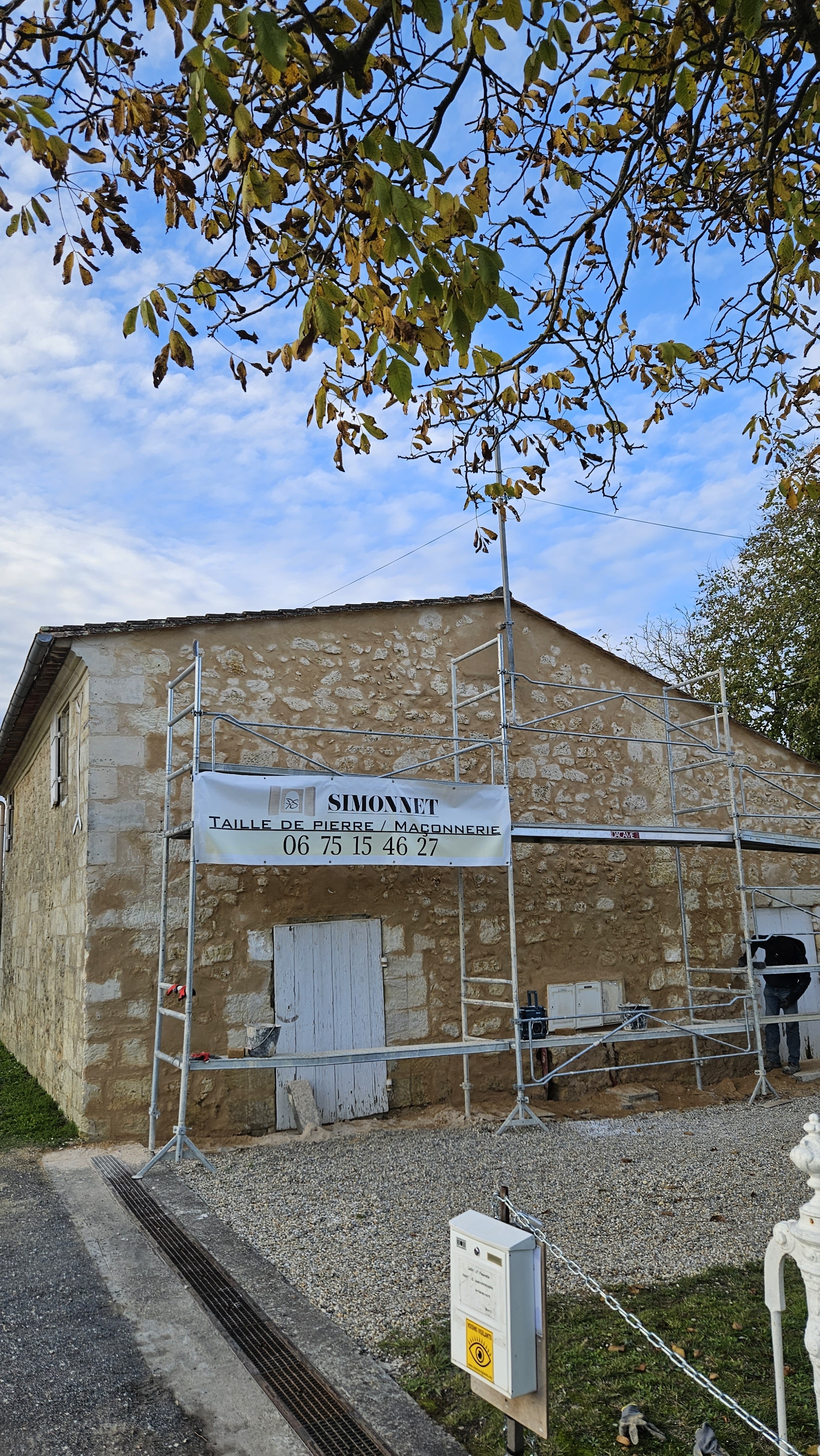 Rénovation façade St Emilion