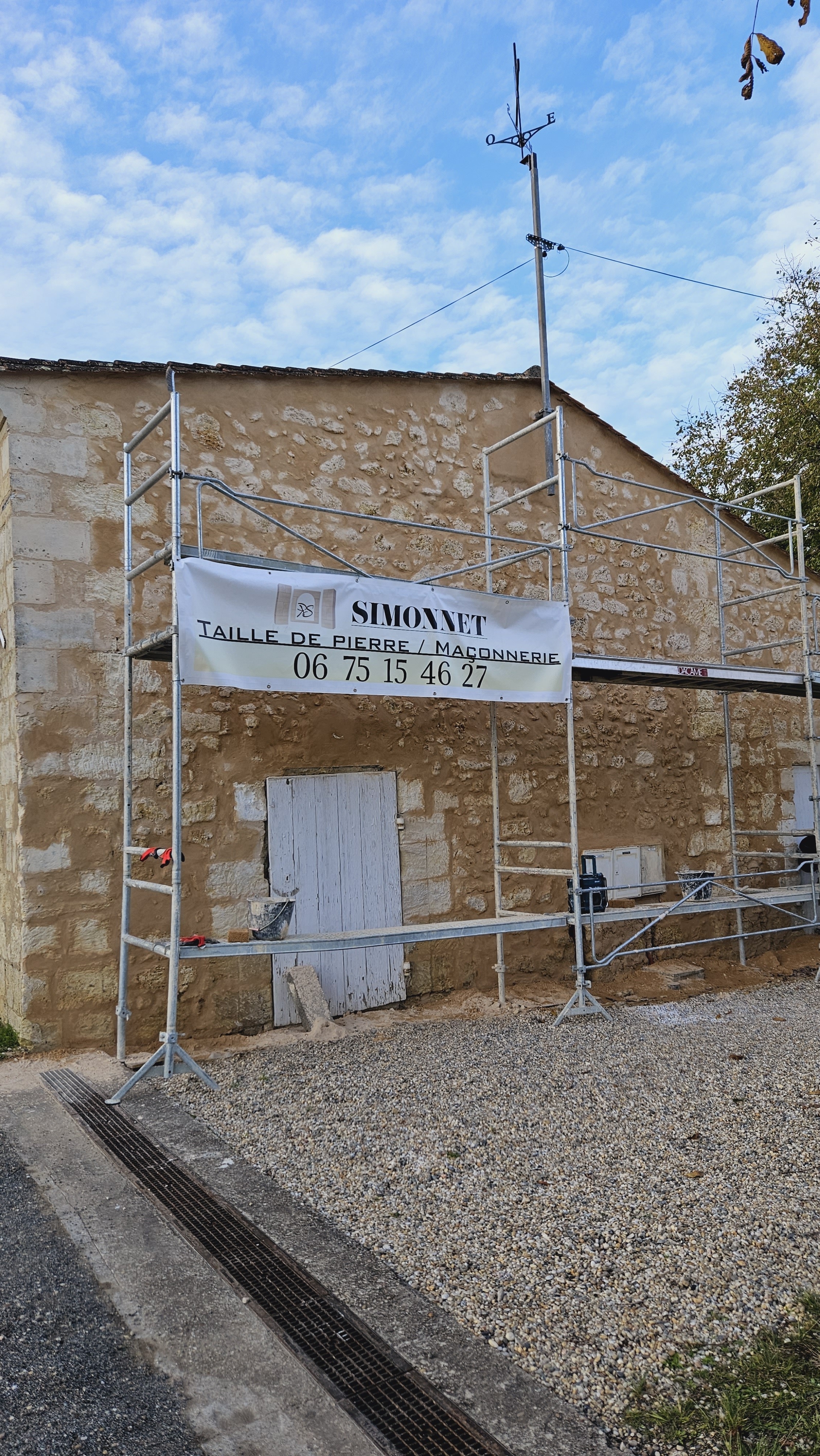 Rénovation façade St Emilion